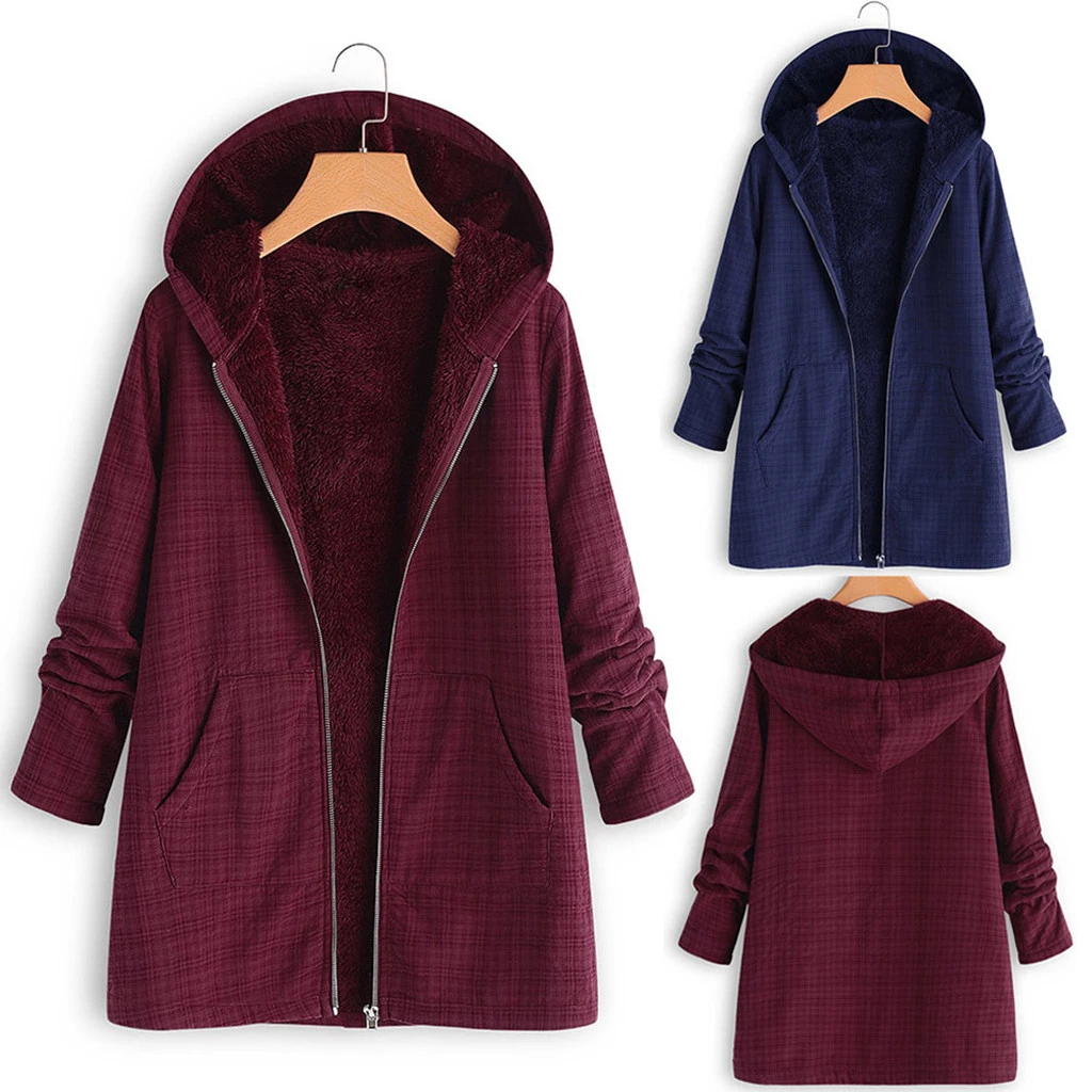 CHAMSGEND 2019 Women Coat Outerwear Winter Clothing Fashion Vintage Ethnic Warm Woolen Blends Female Elegant Woolen Coat 1015