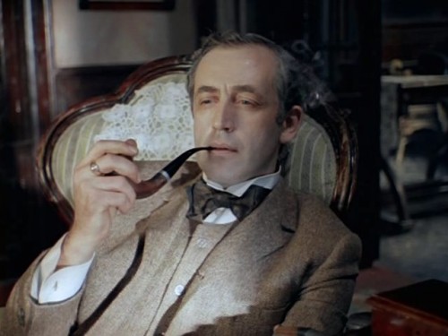 Шерлок Холмс, кадр из фильма Приключения Шерлока Холмса и доктора Ватсона