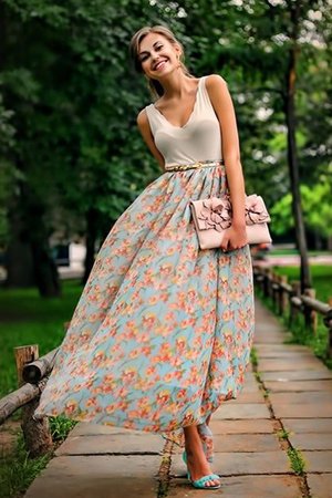 Блинная юбка в цветочек