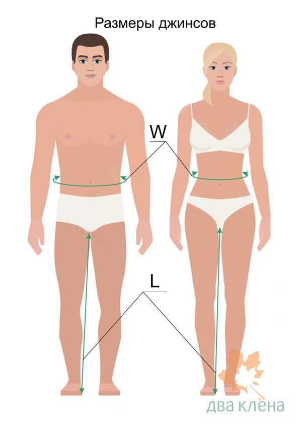 Размер джинсов