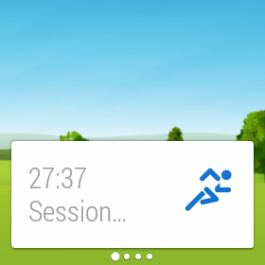 LG G Watch: Runtastic app
