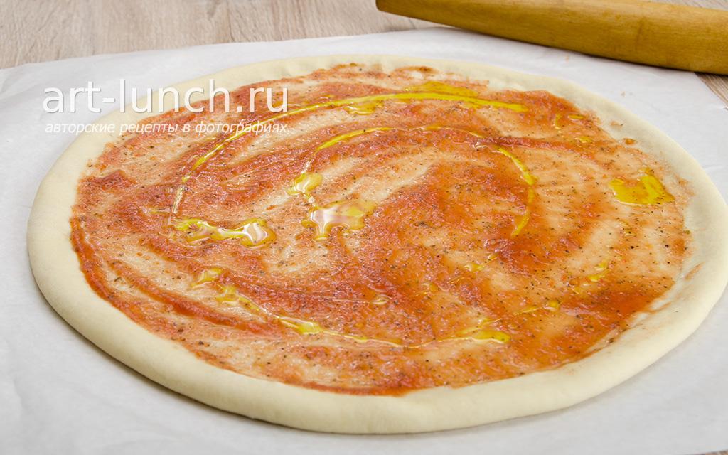 Тонкое хрустящее тесто для пиццы - пошаговый рецепт с фото