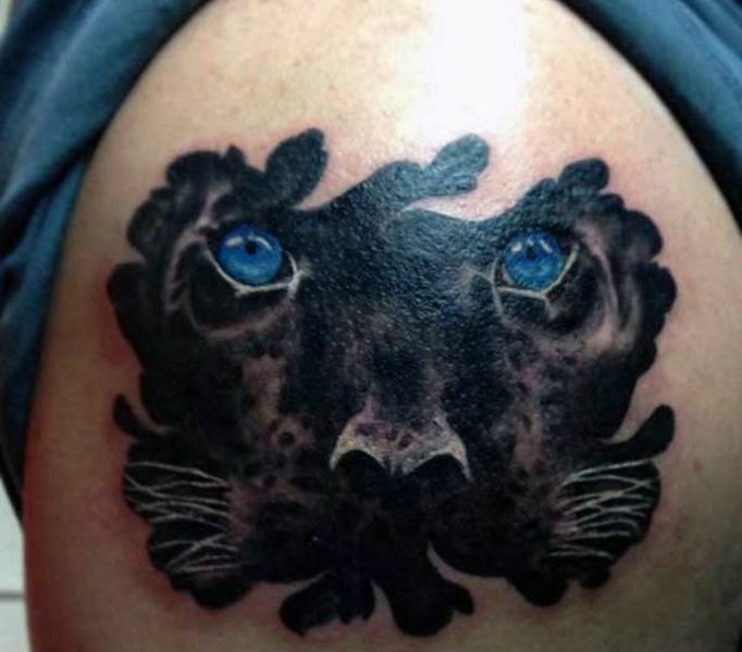 красивая тату пантера для девушек