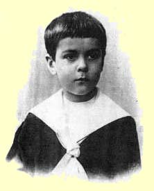 Николай Гумилев в детстве
