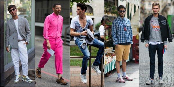 5 мужских образов с кроссовками