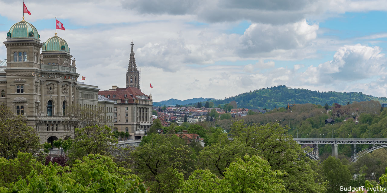 Панорама Федерального дворца - Берн