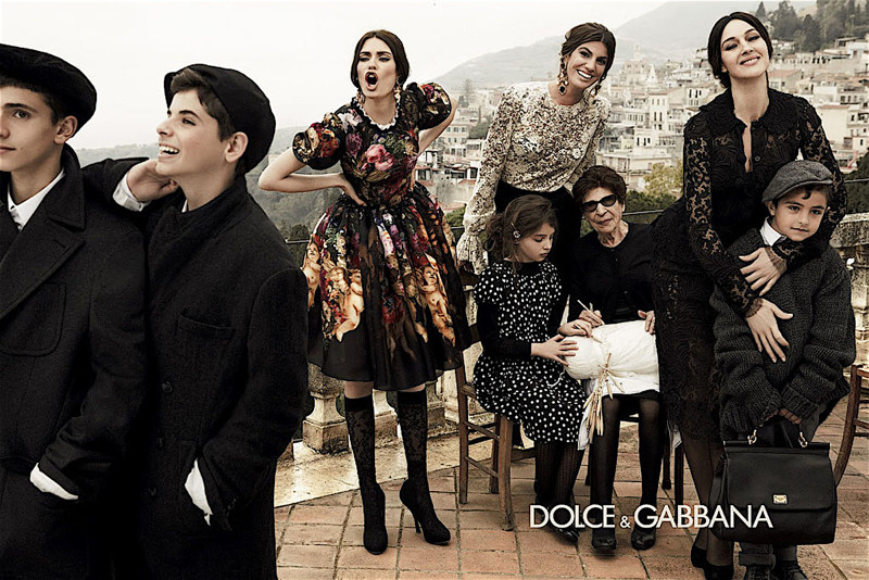 Моника Беллуччи в рекламной кампании Dolce & Gabbana, осень 2012