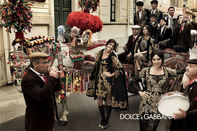 Моника Беллуччи в рекламной кампании Dolce & Gabbana, осень 2012