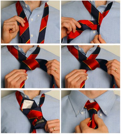 Простой узел для завязывания галстука