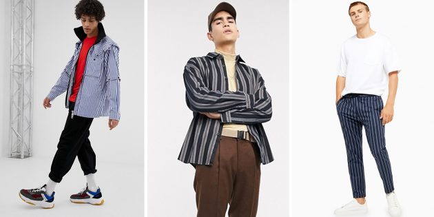 Вертикальная полоска Мужская мода — 2020: вертикальная полоска