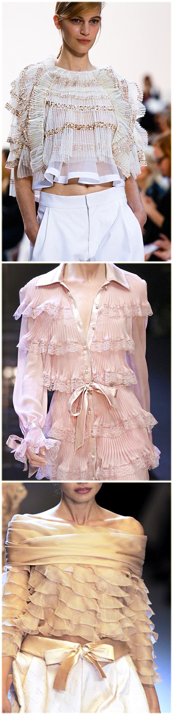 Рюши, оборки, воланы в нарядах многообразие милых женственных деталей, фото № 34 Рюши, оборки, воланы в нарядах многообразие милых женственных деталей, фото № 34