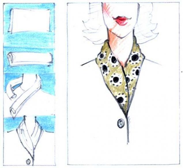 Как красиво завязать шарф, палантин, платок, фото № 5 Как красиво завязать шарф, палантин, платок, фото № 5