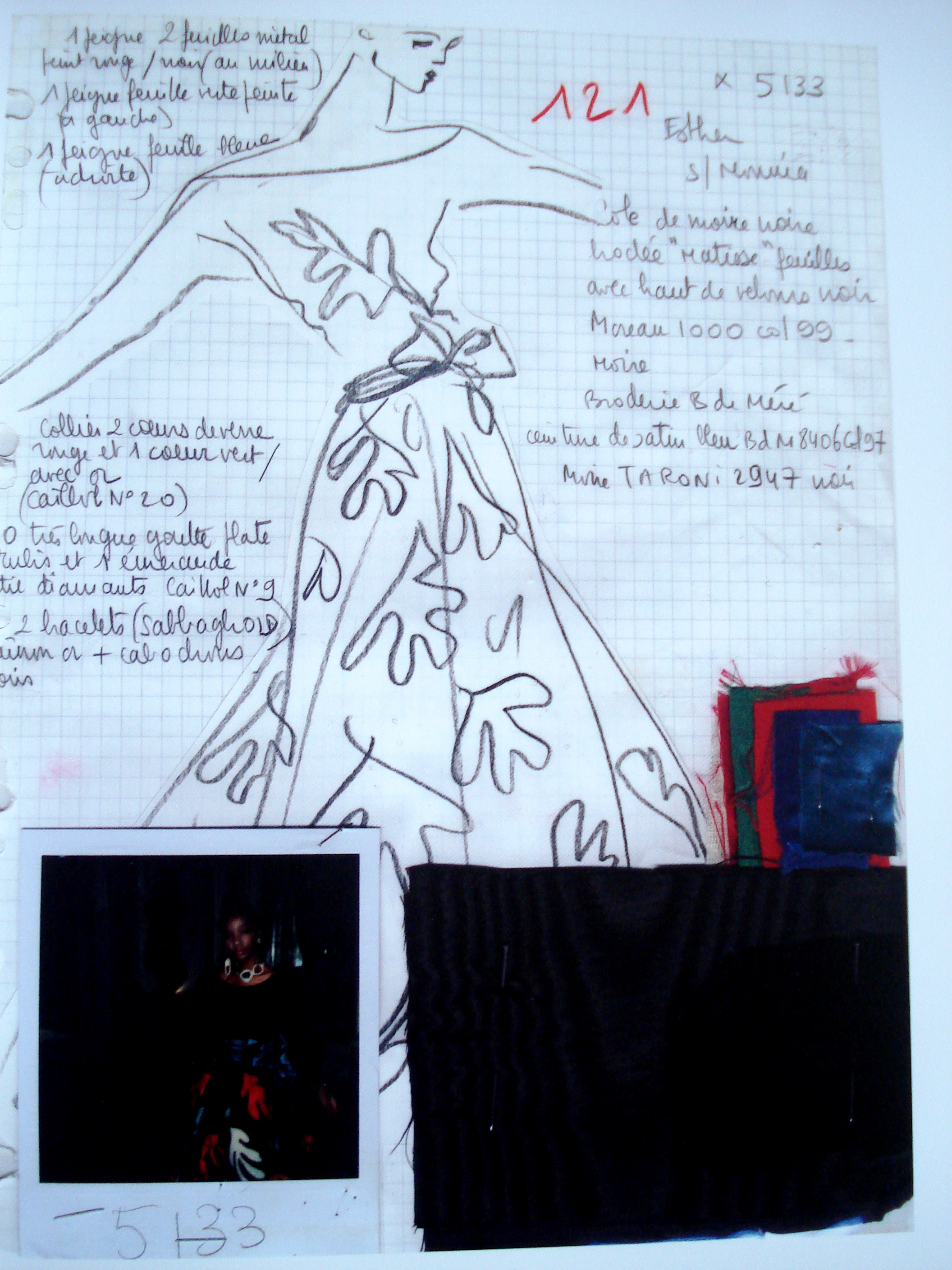 Эскизы нарядов от Yves Saint Laurent, фото № 24