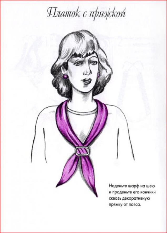 Как красиво завязать шарф, палантин, платок, фото № 11 Как красиво завязать шарф, палантин, платок, фото № 11