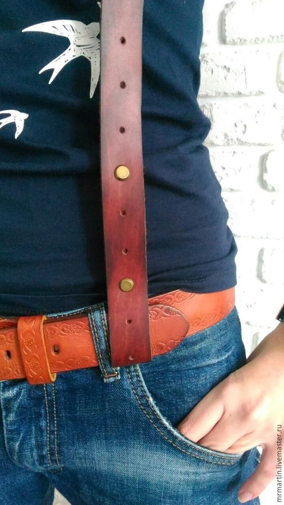 Как сделать кожаные подтяжки, фото № 14