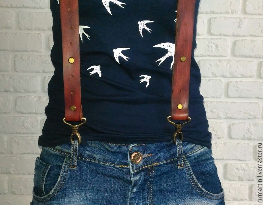 Как сделать кожаные подтяжки, фото № 15