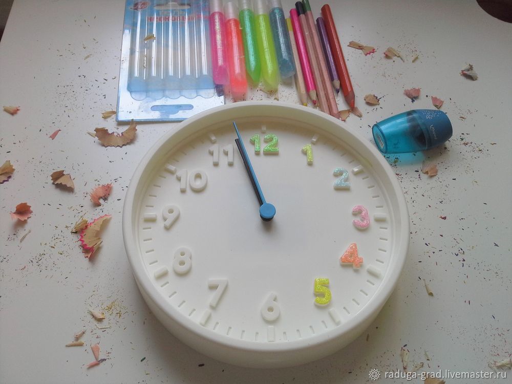 Декорируем настенные часы в детскую комнату, фото № 6