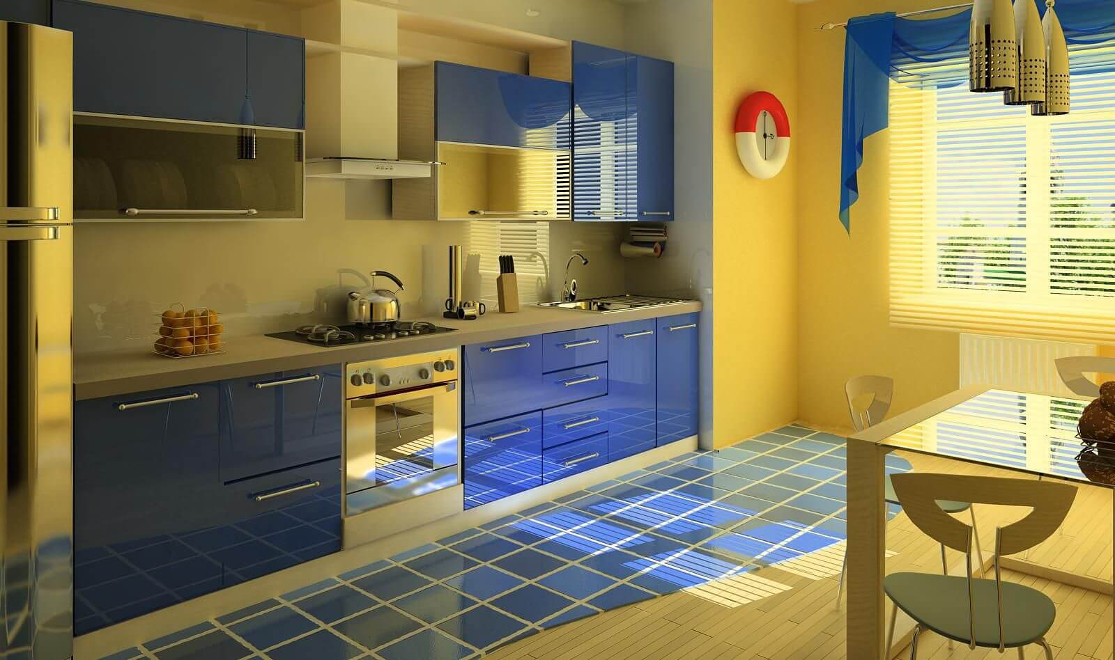 Покраска стен на кухне фото