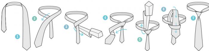 самый простой способ завязывать галстук