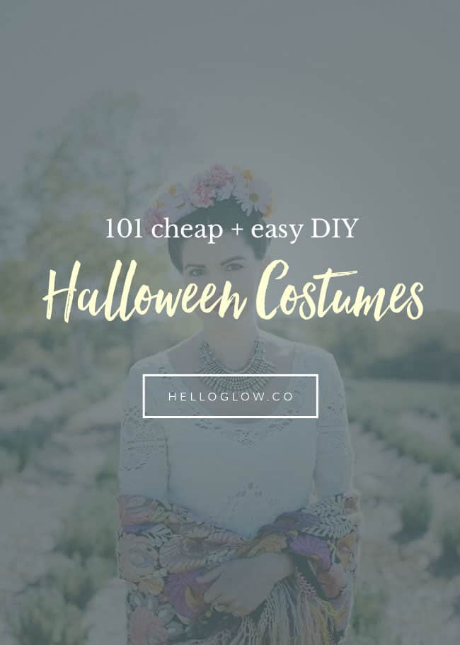 101 Cheap + Easy DIY Halloween Costumes - Hello Glow