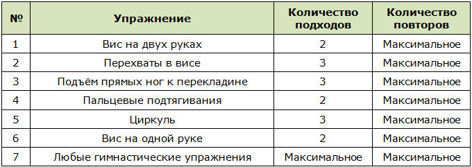 Программа гимнастических тренировок воркаут для мужчин