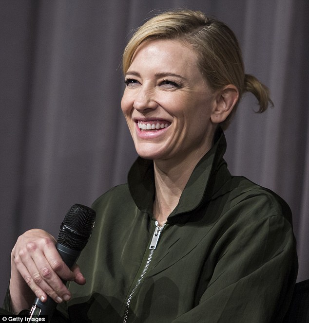 Doing what she does best: Cate, 46, handled the SAG-AFTRA Foundation conversation with her Carol stars with true professionalism