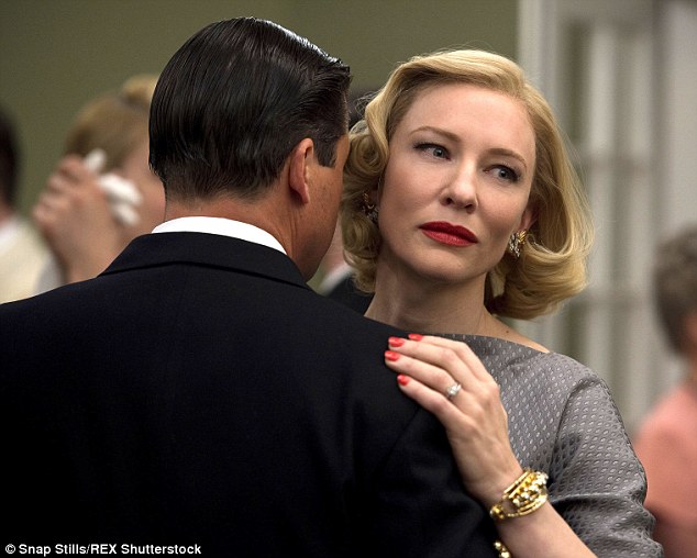 Star appeal: The drama - which stars Cate Blanchett (pictured) and Rooney Mara in the lead roles - has been put up for the coveted Film of the Year award, whilst the two actresses will battle it out for Best Actress