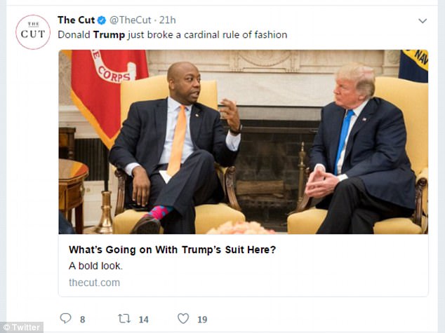 The Cut magazine simply tweeted: 
