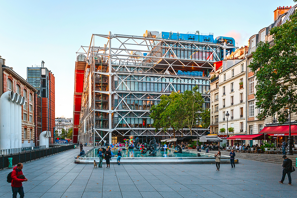 Центр Помпиду выглядит как одна большая инсталляция. Фото: Shutterstock
