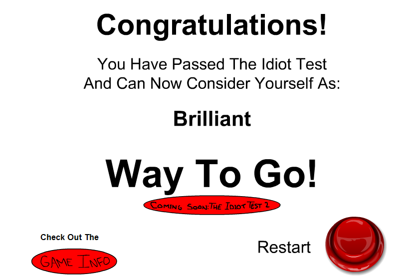 Checking test 3. Тест на идиота с ответами или гения.