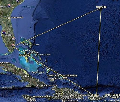 Бермудский треугольник на карте мира. История