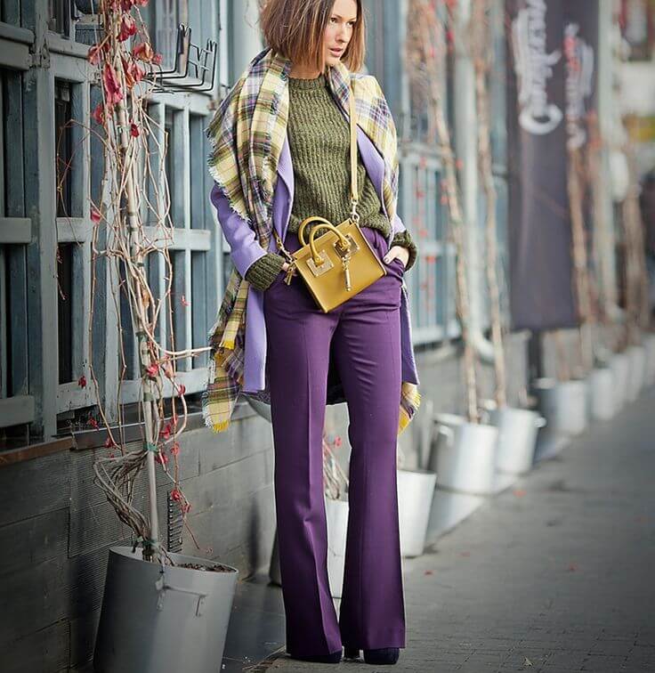 С чем сочетается оливковый цвет в одежде женщины: фото модных образов