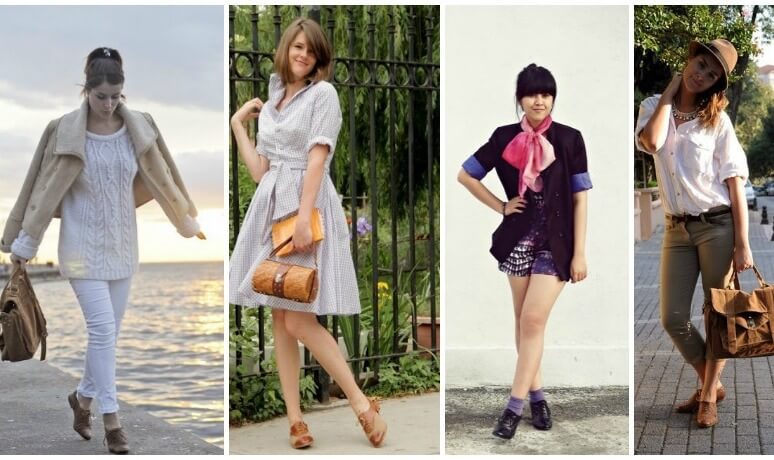 С чем носить модные женские туфли оксфорды - фото стильных сочетаний