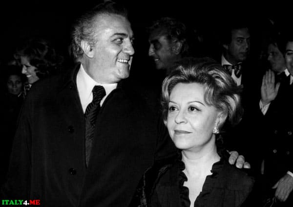 Джульетта Мазина и ее муж Федерико Феллини