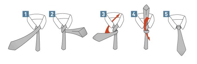 Как завязать галстук как у Диброва: пошагово и с картинками