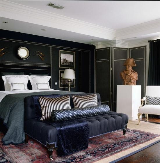 Очень часто для мужской спальни выбирают стиль минимализм, который совмещает простоту и функциональность