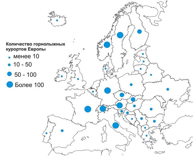 Районы приморского туризма зарубежной европы