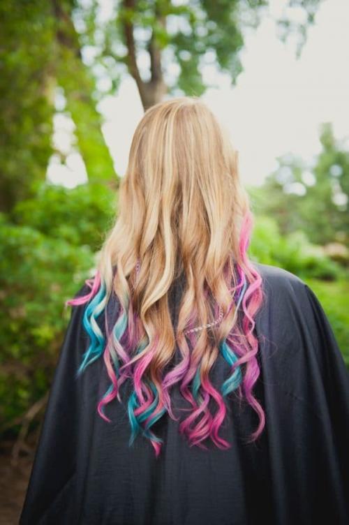 Розовое омбре на светлых волосах. Популярные тона, оттенки и цвета для кончиков волос