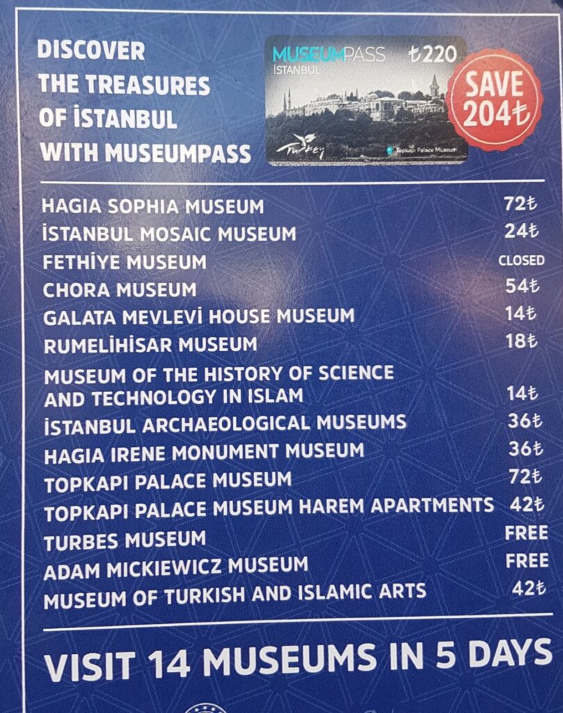 Музейная карта Стамбула