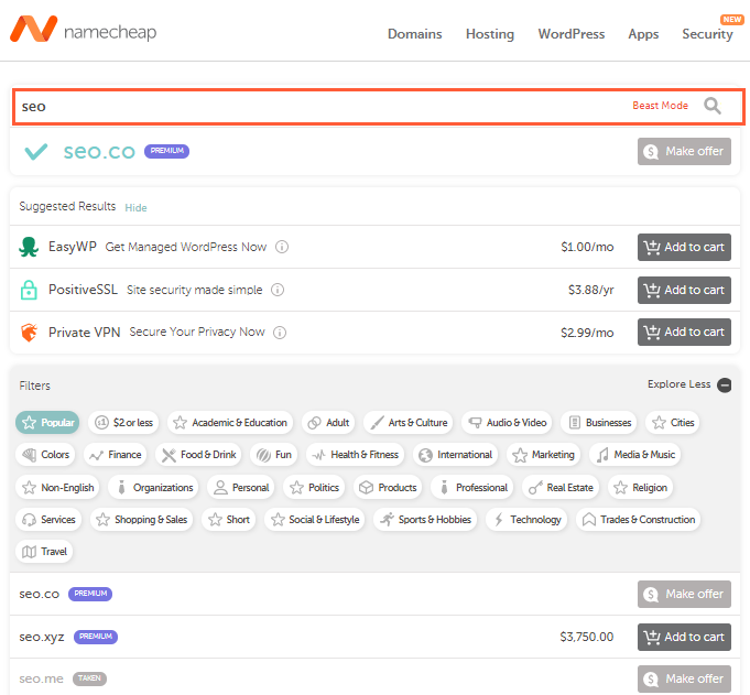 Дроп-домены в Namecheap - продвижение естественными ссылками Линкбилдер Дроп-домены в Namecheap