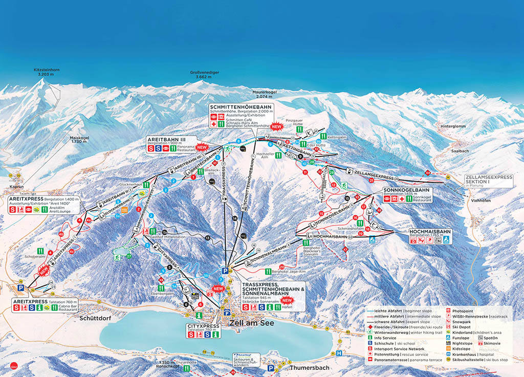 Самые популярные горнолыжные курорты Австрии