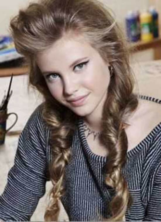 Причёски для подростков девочек 14 лет фото