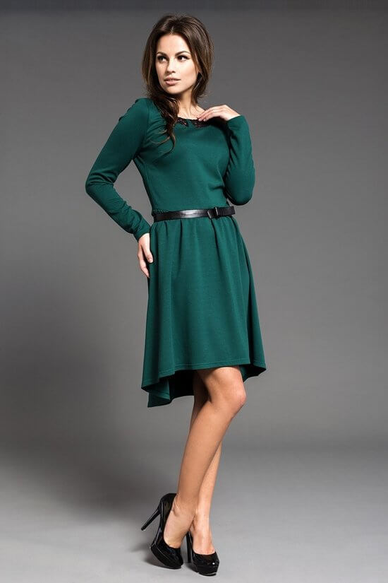 Платье изумрудного цвета фото