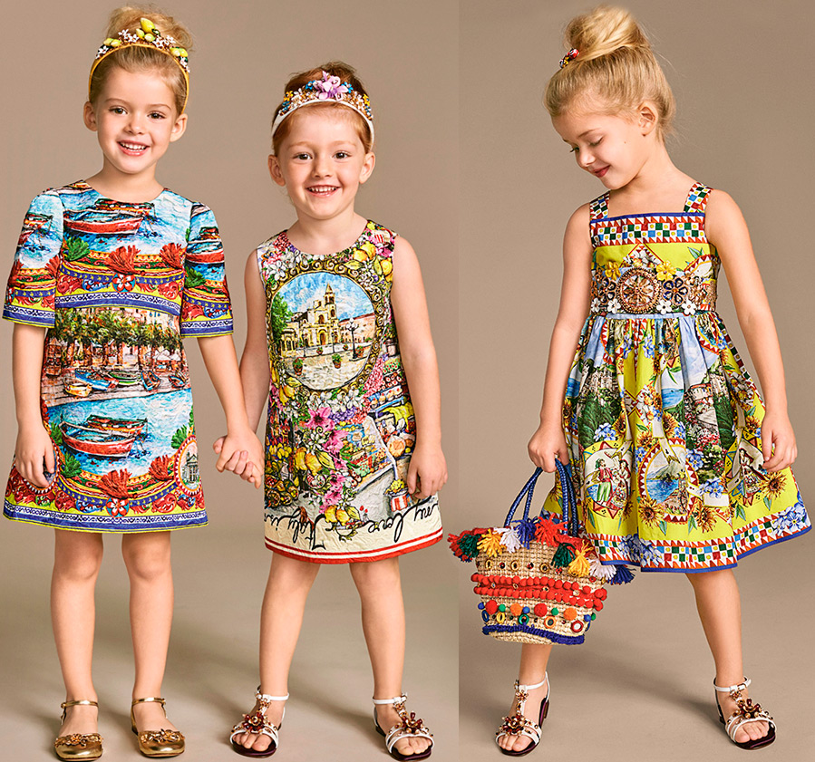 Детские летние платья Dolce & Gabbana