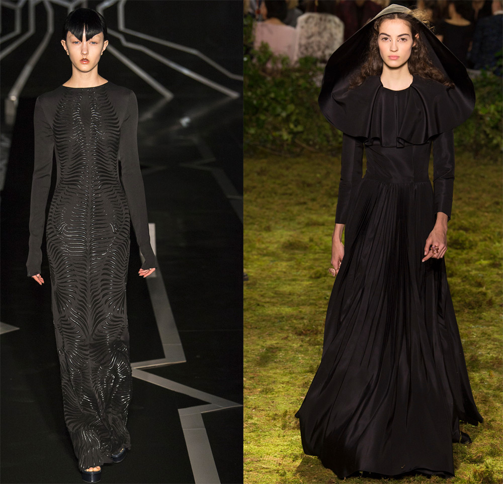 Роскошные черные платья 2017