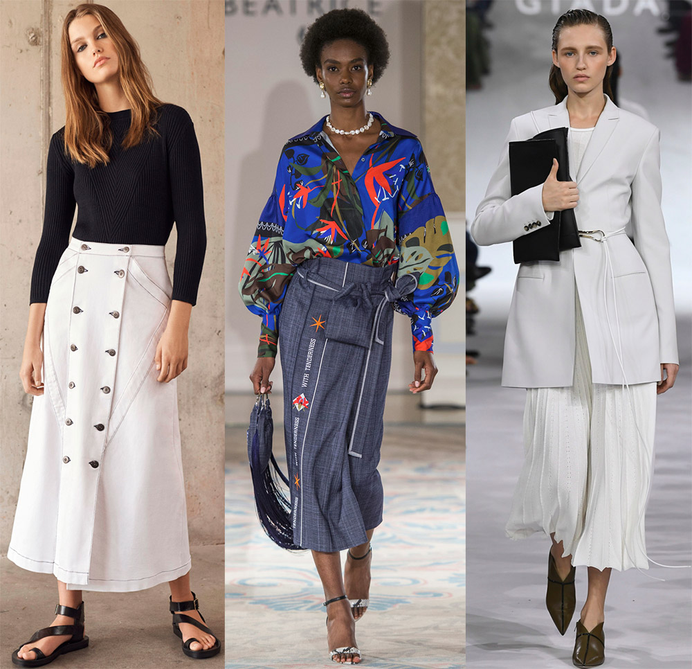 Красивые длинные юбки для модных образов 2019