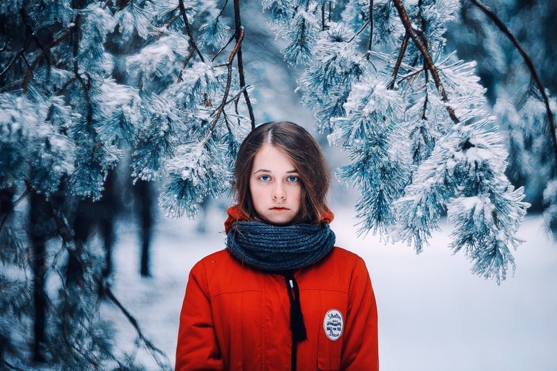 Модели женских шарфов на зиму