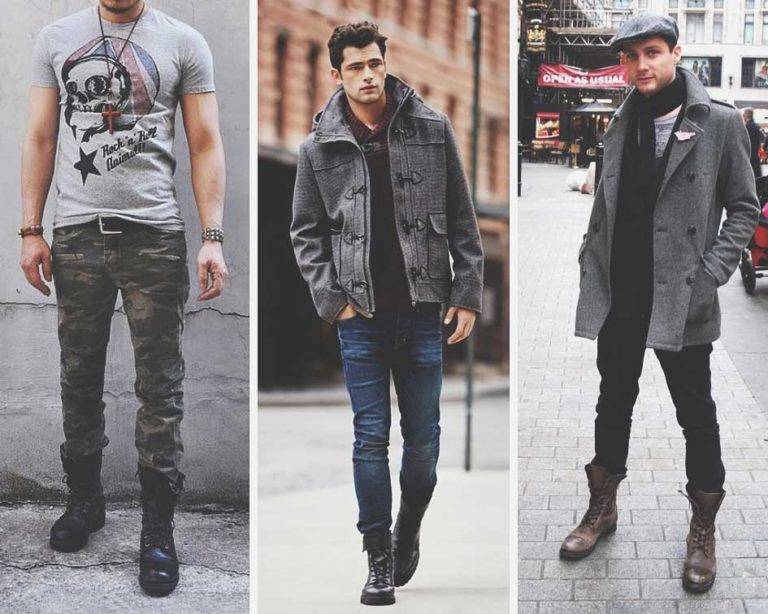 С чем носить мужские берцы 