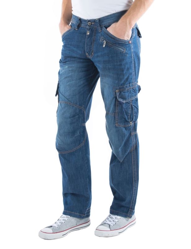 Стильные джинсы с большими карманами Loose Fit
