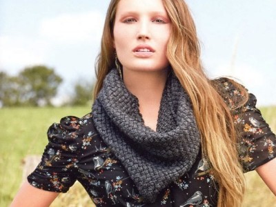 Как носить шарф - трубу?